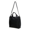 Womens Leather Black Handheld Bag