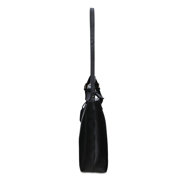 Womens Leather Black Handheld Bag