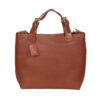 Womens Leather Brown Handheld Bag
