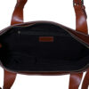 Womens Leather Brown Handheld Bag