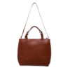 Womens Leather Brown Handheld Bag