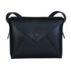 Womens Leather Black Handheld Bag