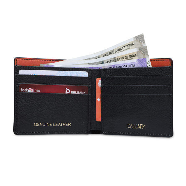 Classic Mens Leather Wallet In Black