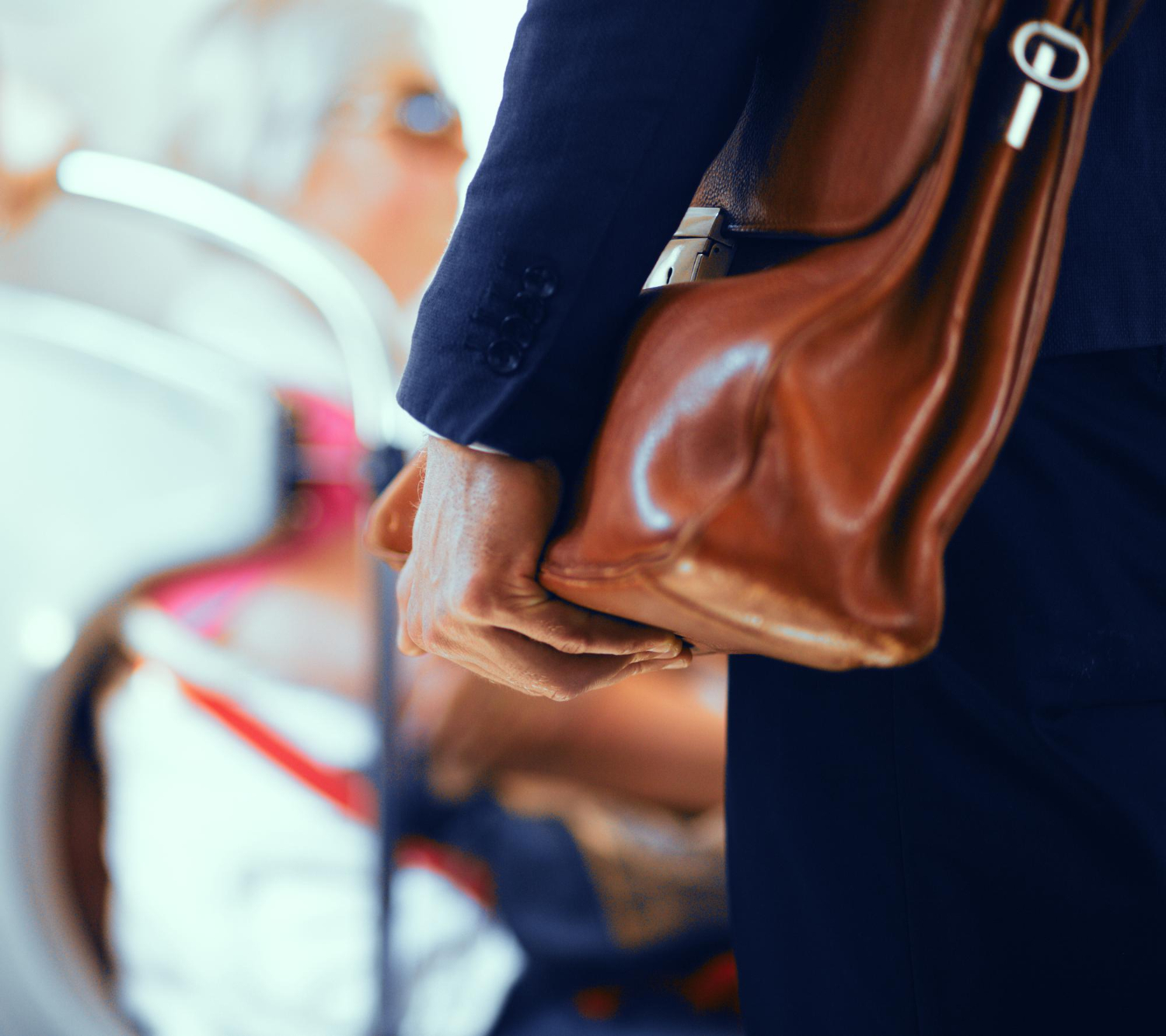 How to fix a dent in leather bag