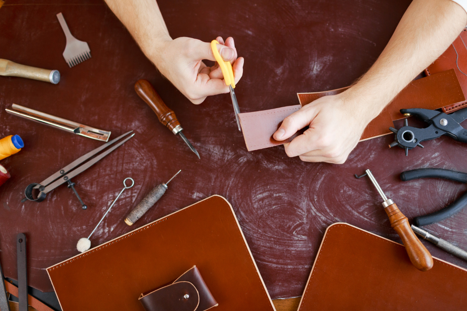 How to repair a burn mark on leather bag